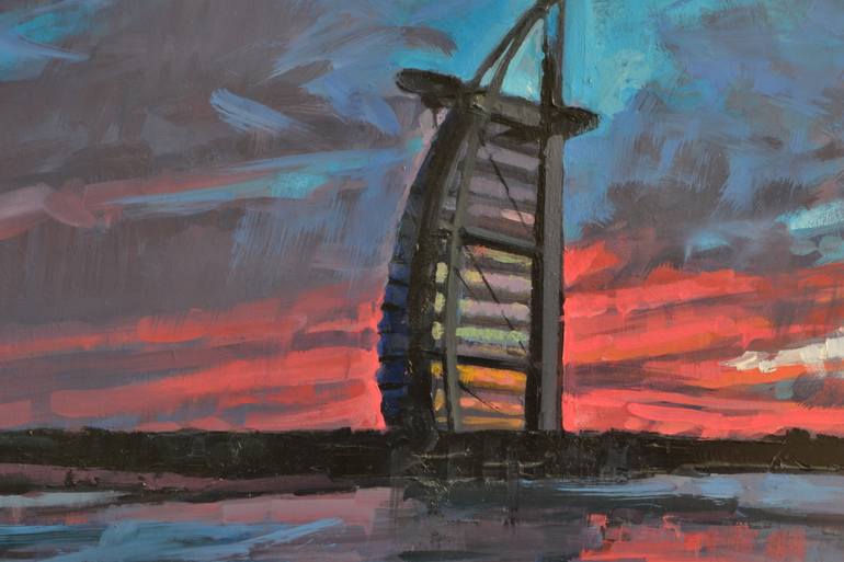 Original Figurative Architecture Painting by Marco Ortolan