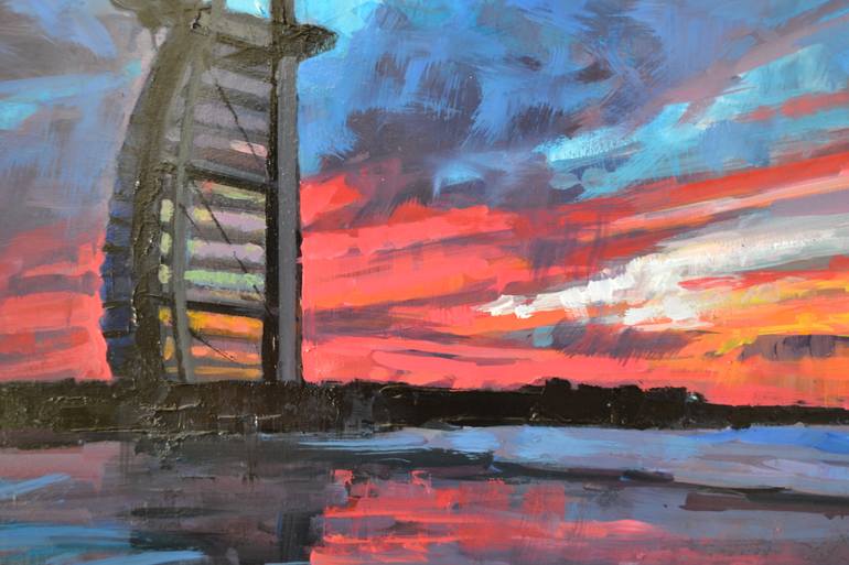 Original Figurative Architecture Painting by Marco Ortolan