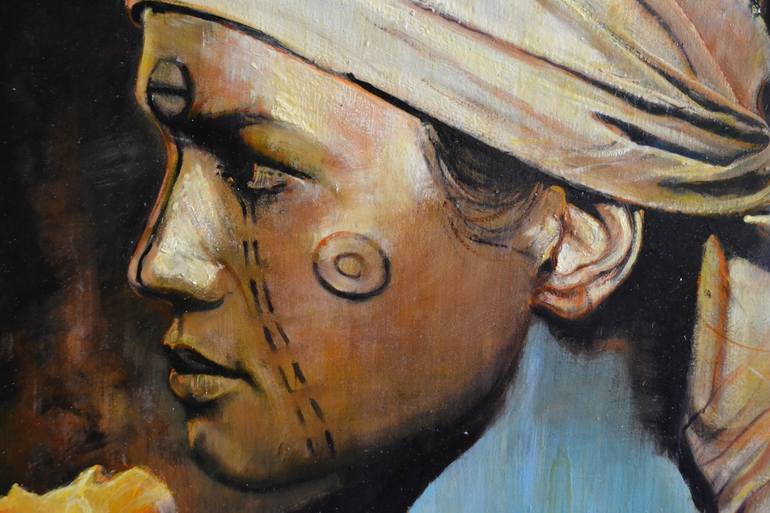 Original Figurative Women Painting by Marco Ortolan