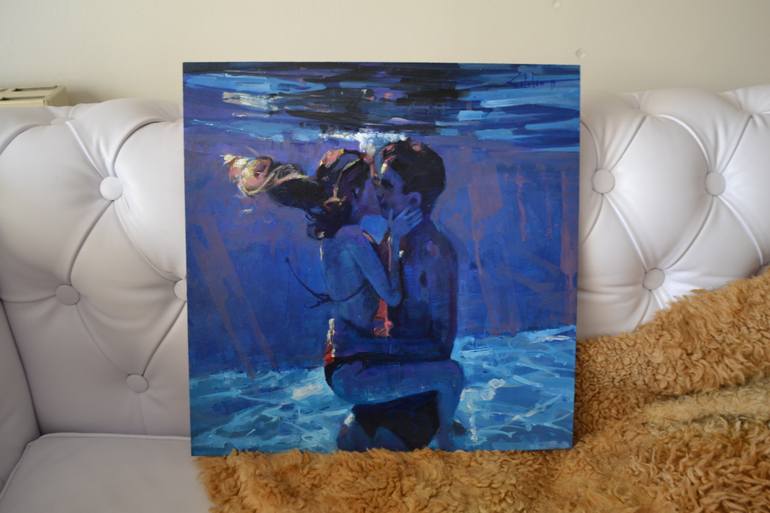 Original Figurative Love Painting by Marco Ortolan
