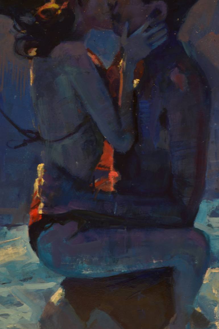 Original Figurative Love Painting by Marco Ortolan