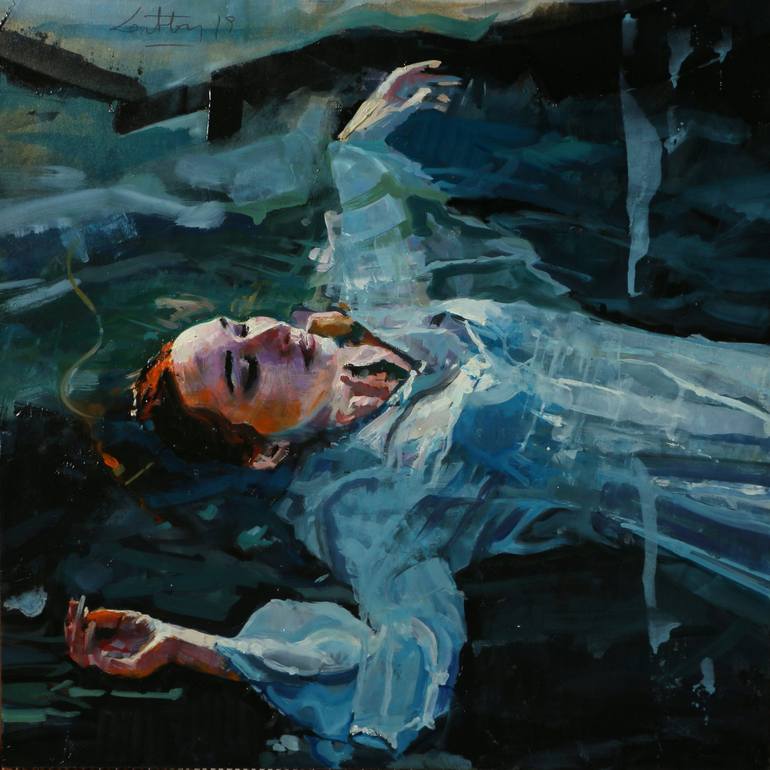 The Painting Of Ophelia In The Water