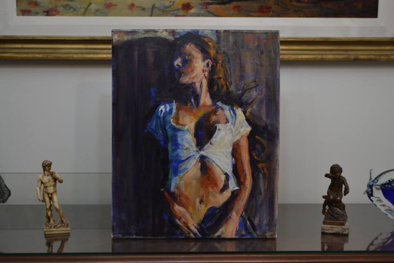 Original Expressionism Women Painting by Marco Ortolan