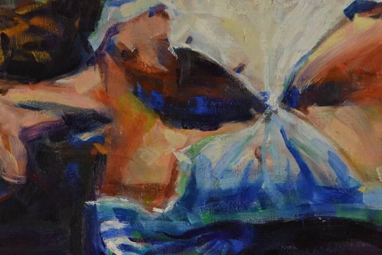 Original Expressionism Women Painting by Marco Ortolan