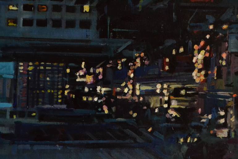 Original Expressionism Cities Painting by Marco Ortolan