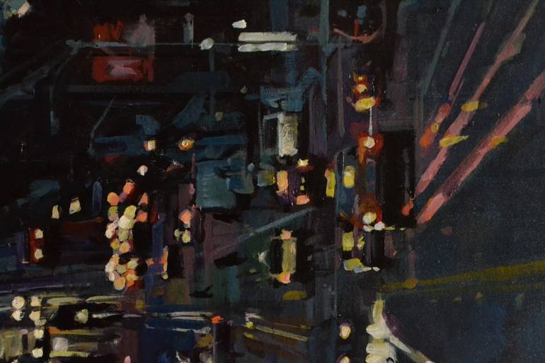Original Expressionism Cities Painting by Marco Ortolan