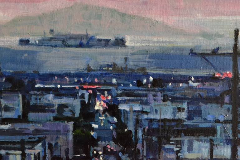 Original Expressionism Cities Painting by Marco Ortolan