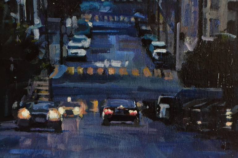 Original Expressionism Cities Painting by Marco Ortolan
