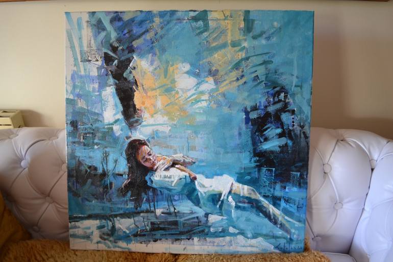Original Expressionism Women Painting by Marco Ortolan