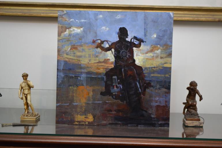 Original Figurative Transportation Painting by Marco Ortolan