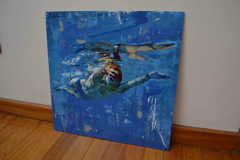 Original Figurative Sport Painting by Marco Ortolan
