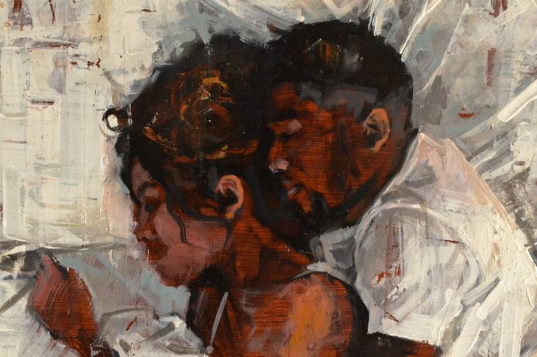 Original Expressionism Love Painting by Marco Ortolan