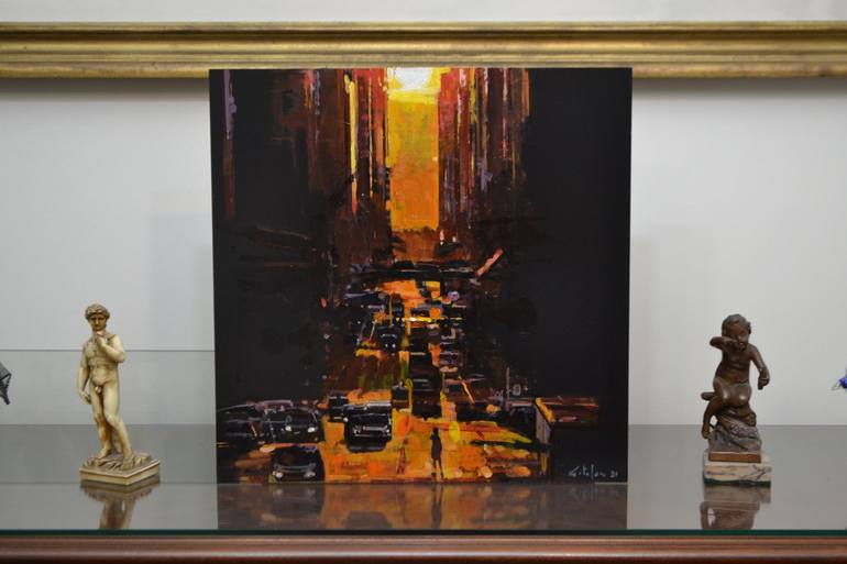 Original Figurative Cities Painting by Marco Ortolan