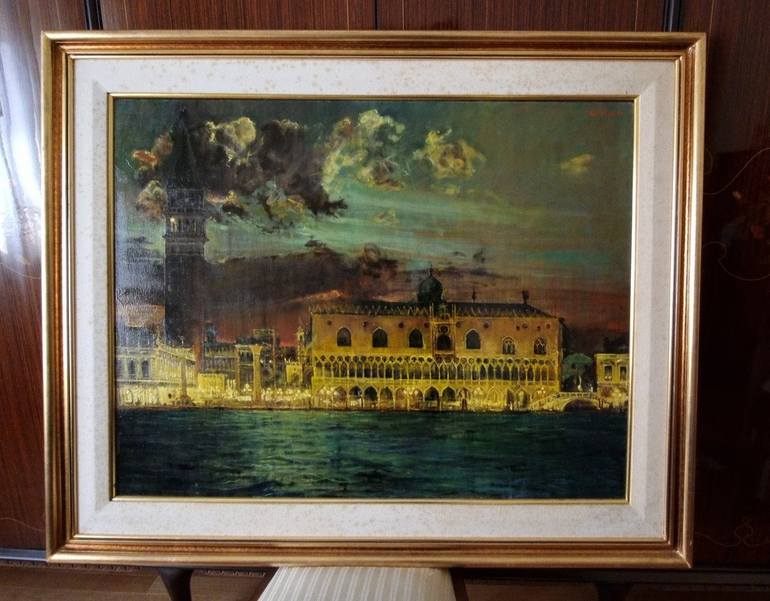 Original Impressionism Cities Painting by Marco Ortolan
