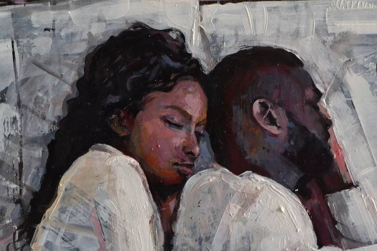 Original Figurative Love Painting by Marco Ortolan