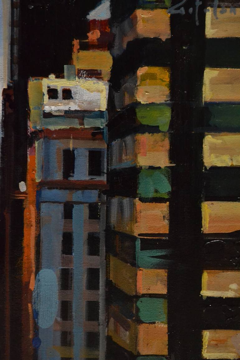 Original Figurative Cities Painting by Marco Ortolan