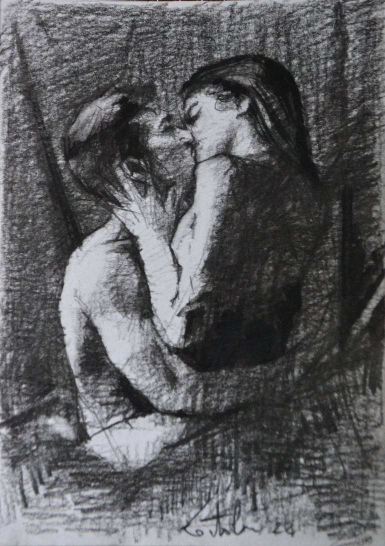 Original Love Drawing by Marco Ortolan