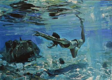 Saatchi Art Artist Marco Ortolan; Painting, “Diving deep” #art