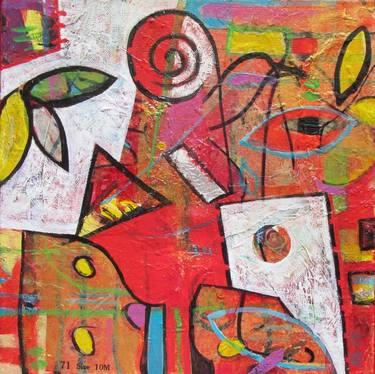 Original Abstract Collage by Suelin Low Chew Tung