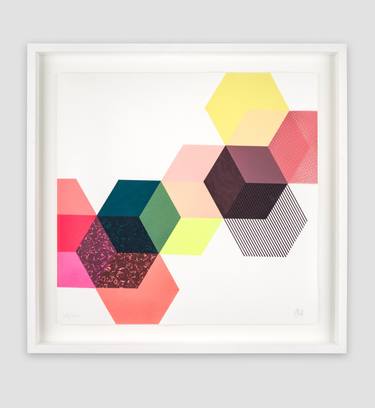 Original Abstract Geometric Printmaking by Emma Studd