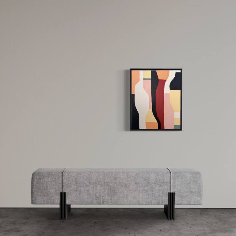 Original Conceptual Abstract Painting by Sachiko Bradley