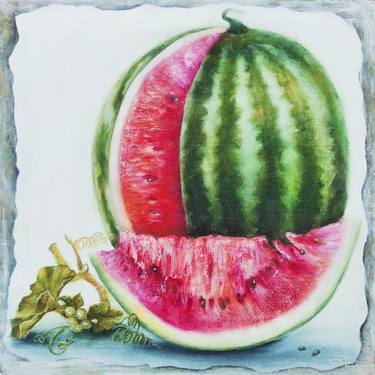 Print of Photorealism Botanic Paintings by Inna Seleznyova