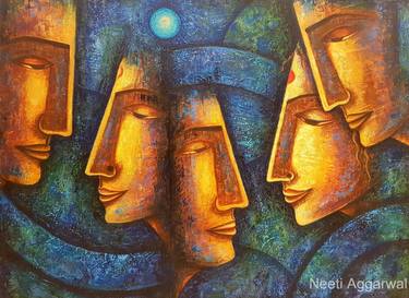 Original Conceptual Abstract Paintings by Neeti Aggarwal