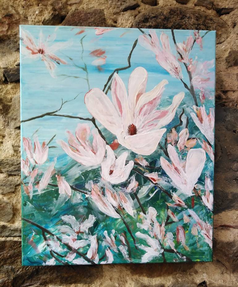 Original Floral Painting by Jacqueline Rose