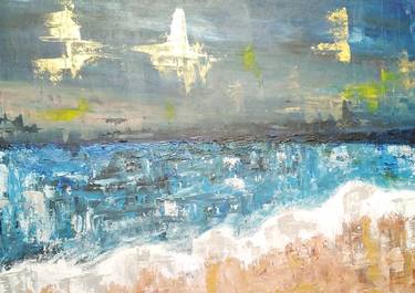 Original Abstract Seascape Paintings by Jacqueline Rose