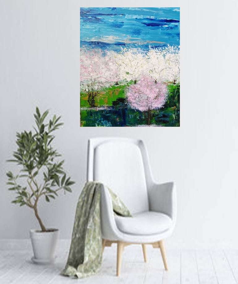 Original Abstract Nature Painting by Jacqueline Rose