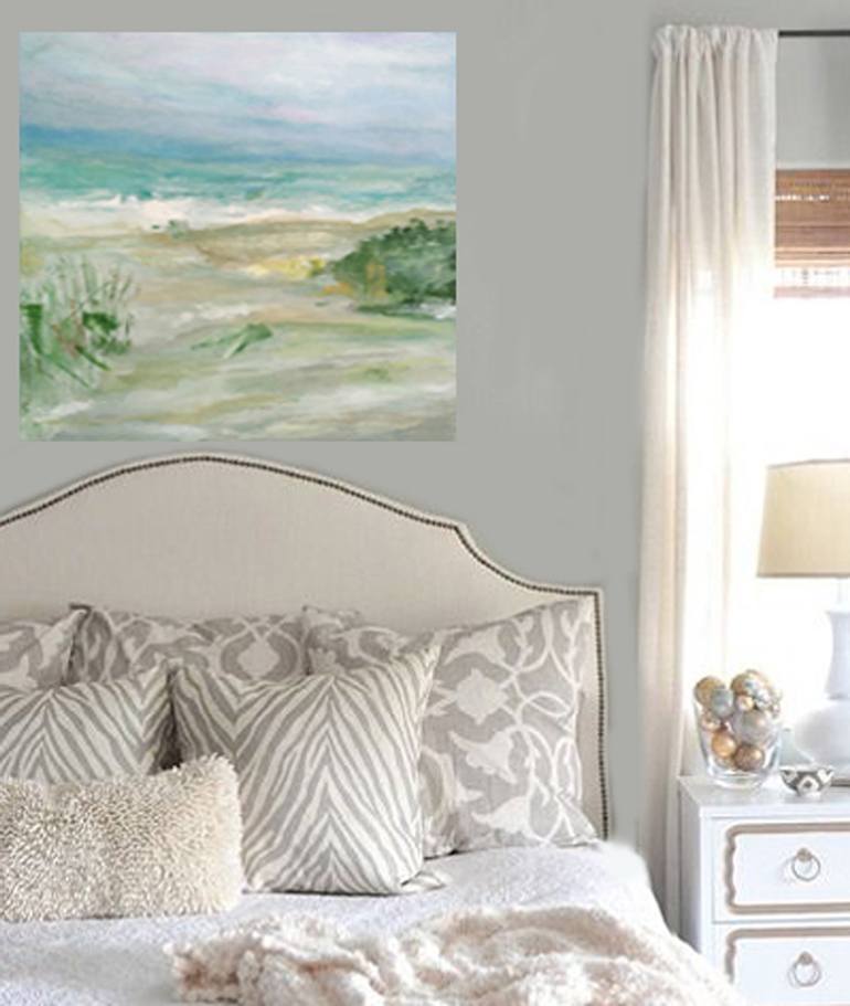 Original Abstract Seascape Painting by Jacqueline Rose