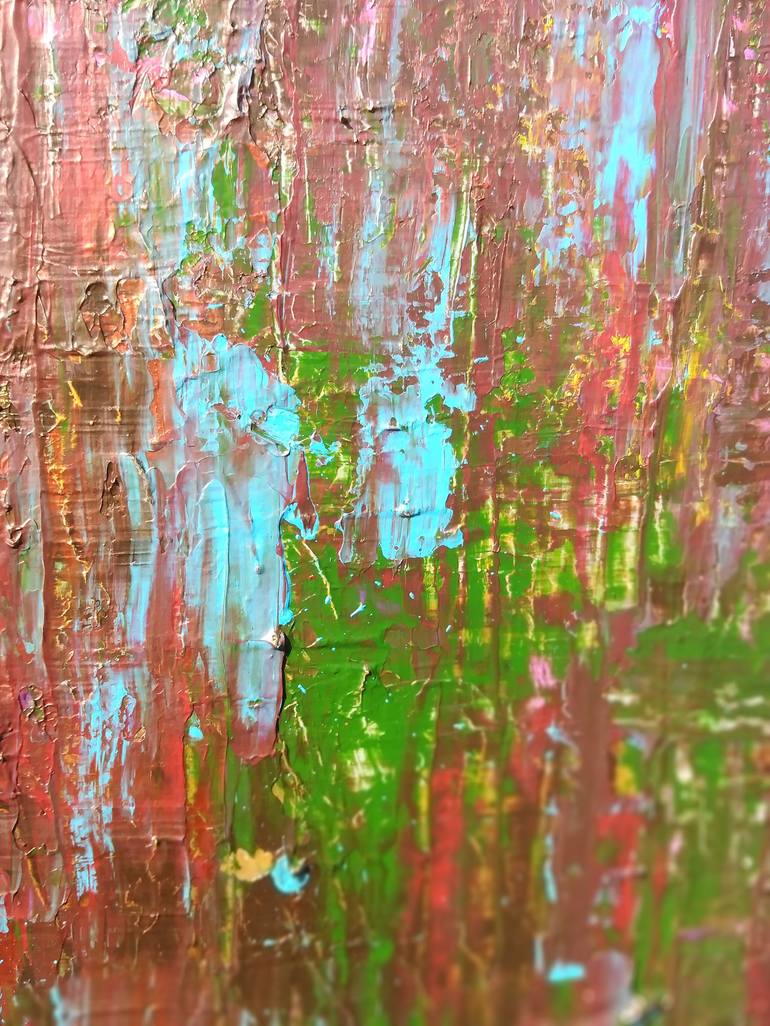 Original Abstract Seasons Painting by Jacqueline Rose