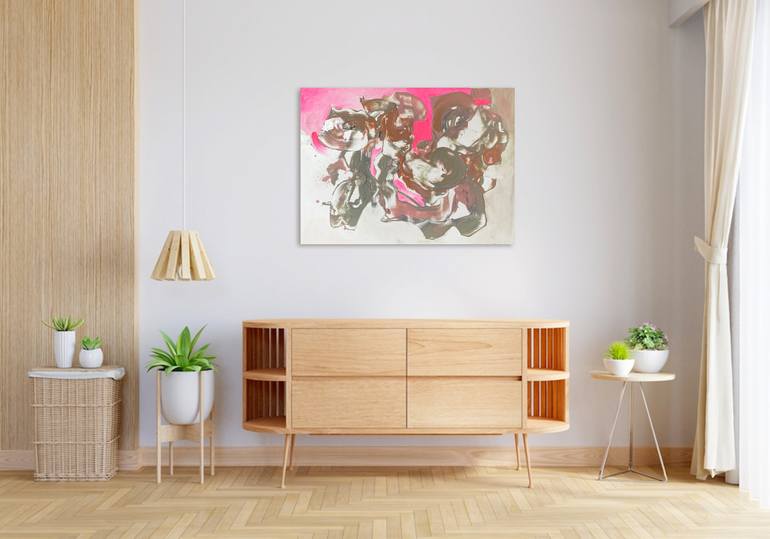 Original Abstract Expressionism Abstract Painting by Evgeniya Zolotareva