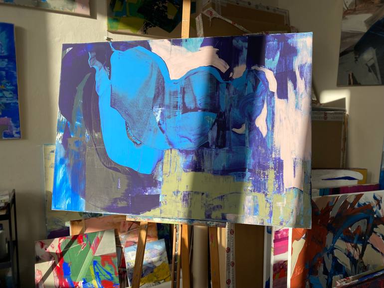 Original Abstract Floral Painting by Evgeniya Zolotareva