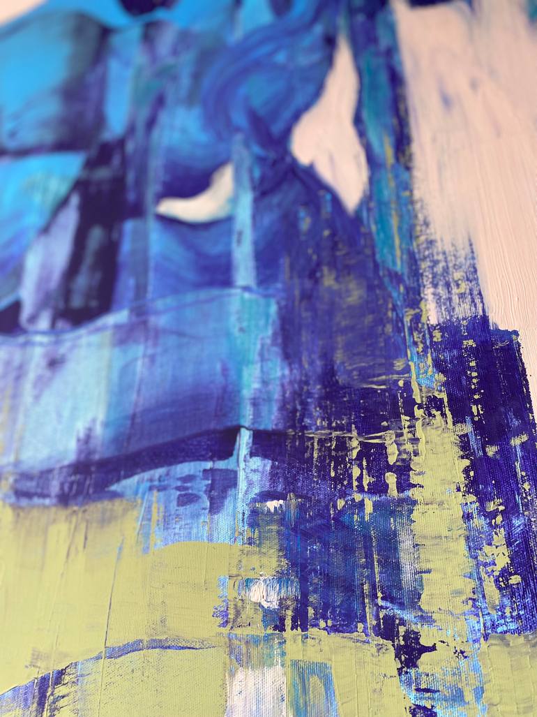 Original Abstract Floral Painting by Evgeniya Zolotareva