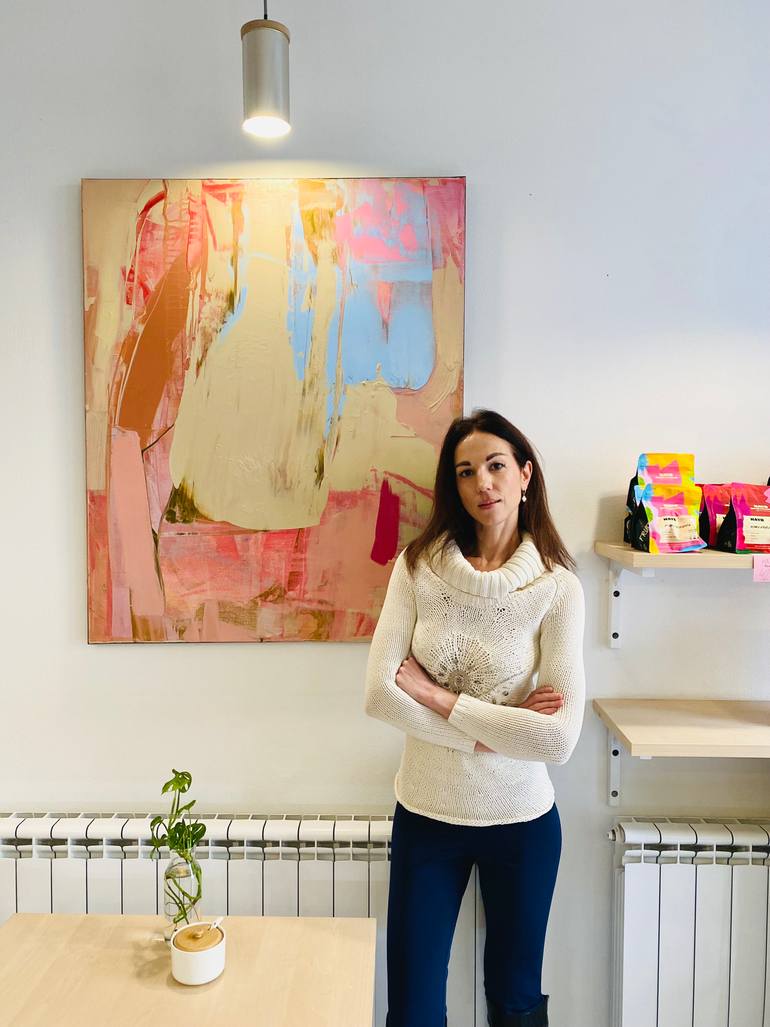 Original Abstract Expressionism Abstract Painting by Evgeniya Zolotareva