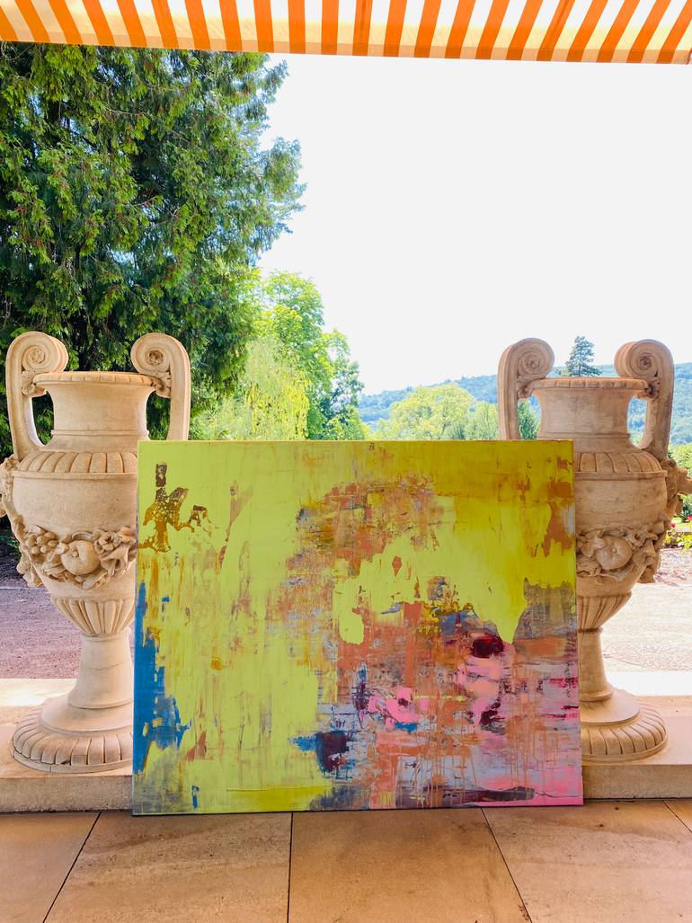 Original Abstract Floral Painting by Evgeniya Zolotareva