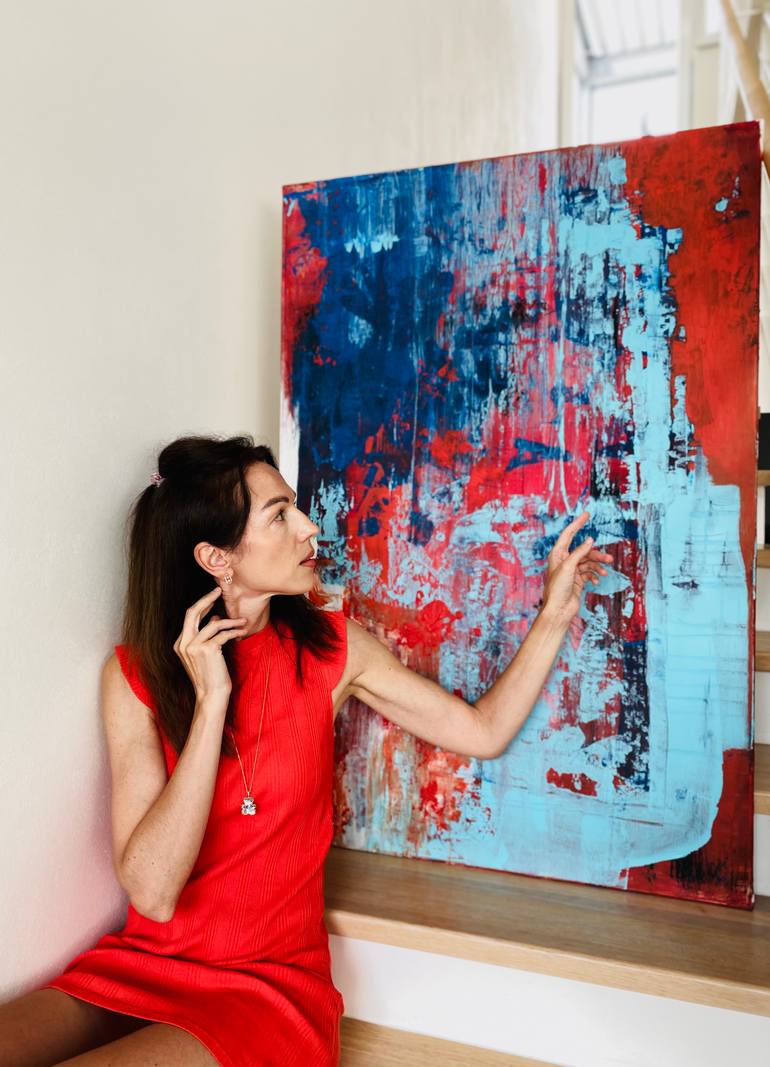 Original Abstract Expressionism Abstract Painting by Evgeniya Zolotareva