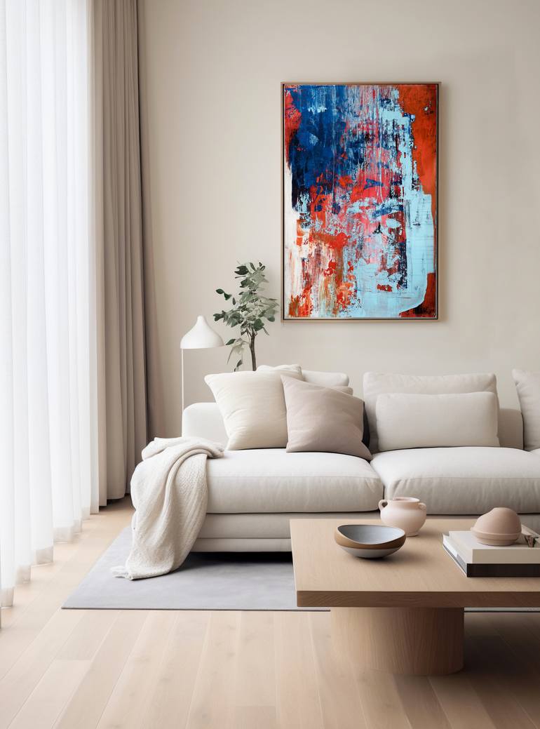 Original Abstract Expressionism Abstract Painting by Evgeniya Zolotareva