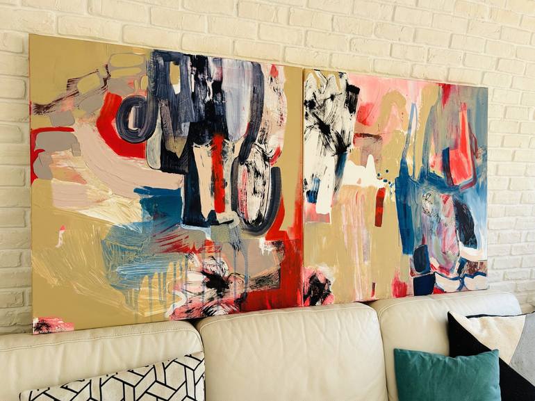 Original Contemporary Abstract Painting by Evgeniya Zolotareva