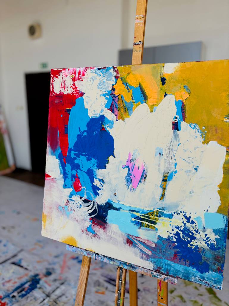 Original Abstract Expressionism Abstract Painting by Evgeniya Zolotareva