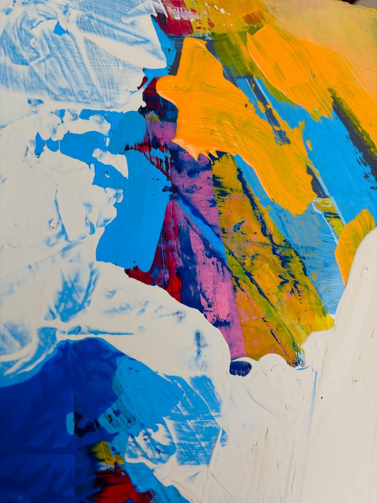 Original Abstract Expressionism Abstract Painting by Evgeniya Zolotareva