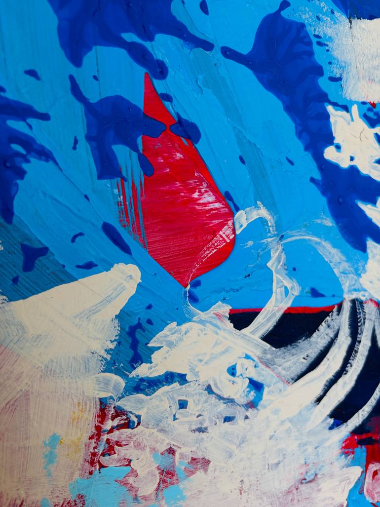 Original Abstract Expressionism Abstract Painting by Evgeniya Zolotareva