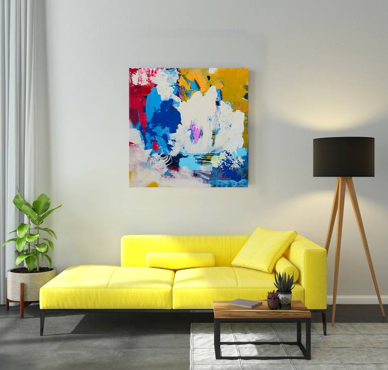 Original Abstract Expressionism Abstract Painting by Evgeniya Zolotareva