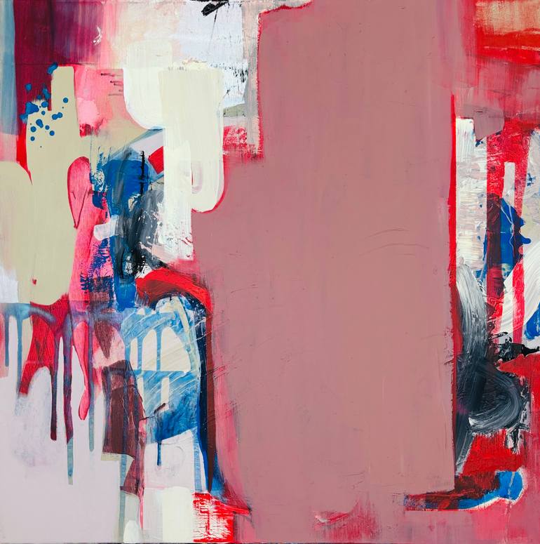 Noise hides behind Stillness Original Painting by evgeniya zolotareva