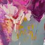 Raspberry wine Painting, close up 2