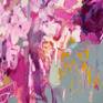Raspberry wine Painting, close up