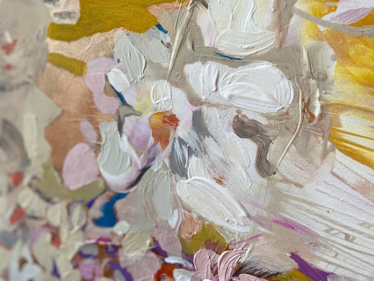 Original Abstract Floral Painting by Evgeniya Zolotareva
