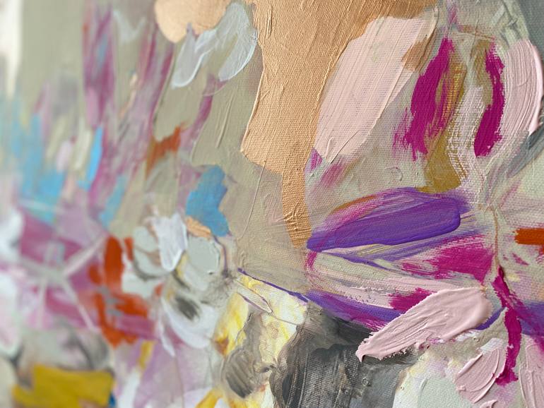 Original Abstract Floral Painting by Evgeniya Zolotareva