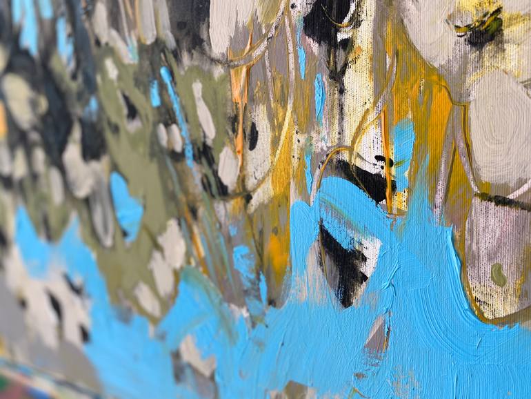 Original Abstract Expressionism Floral Painting by Evgeniya Zolotareva